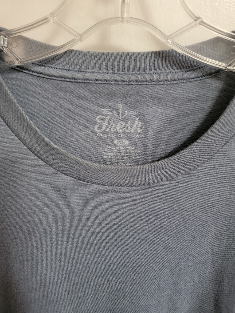Fresh Clean Tees blue gray short-sleeved t-shirt - Picture 3 of 3